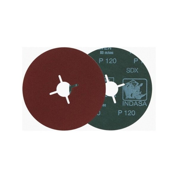 Indasa Usa 4-1/2inx7/8in ALUMINUM OXIDE DISC5, 25PK - 4500-120
