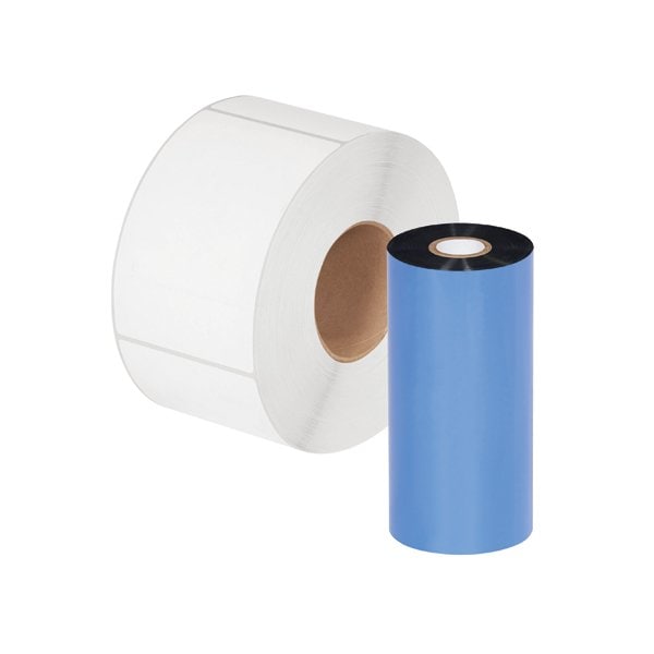 Bsc Preferred 6.02'' x 1476' Black Zebra Thermal Transfer Ribbons - Wax, 12PK - BUY00015150