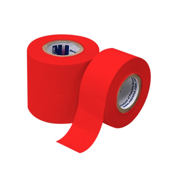 Nevs 1" wide x 500" Red Labeling Tape - TC-10-RED