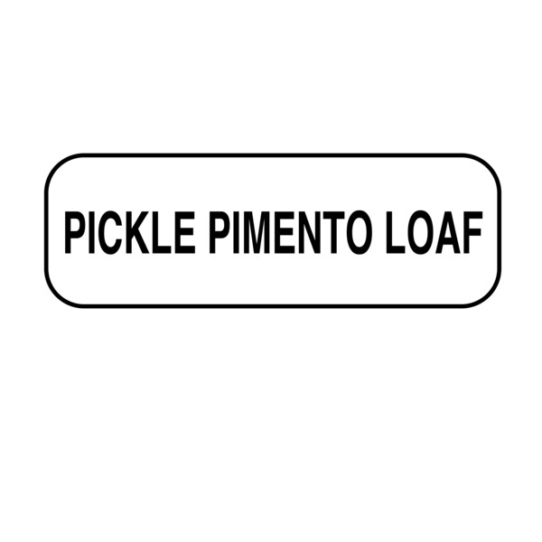 Nevs Pickle Pimento Loaf Label 1/2" x 1-1/2" - DIET-550