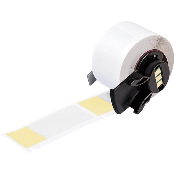 Brady Label, 1 in W, Clear; Yellow - M6-21-427-YL