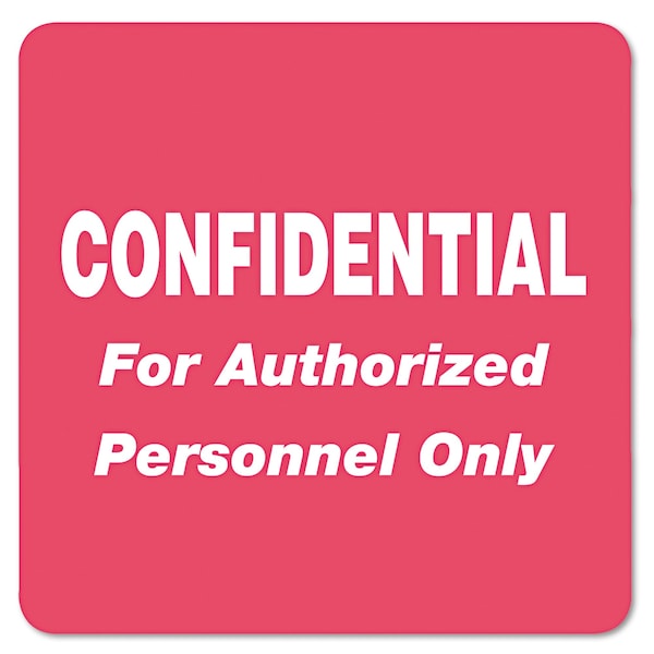 Tabbies Medical Labels for Confidential, 2x2 - 40570