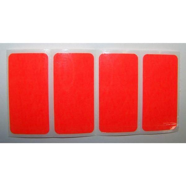 Badger Tag & Label Self-Laminating Label, 1x2 In., PK500, 6994R - 6994R
