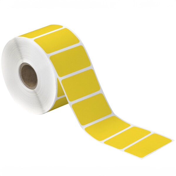 Tape Logic 2 x 1in Yellow Desktop Direct Thermal Label, 24PK - THD337