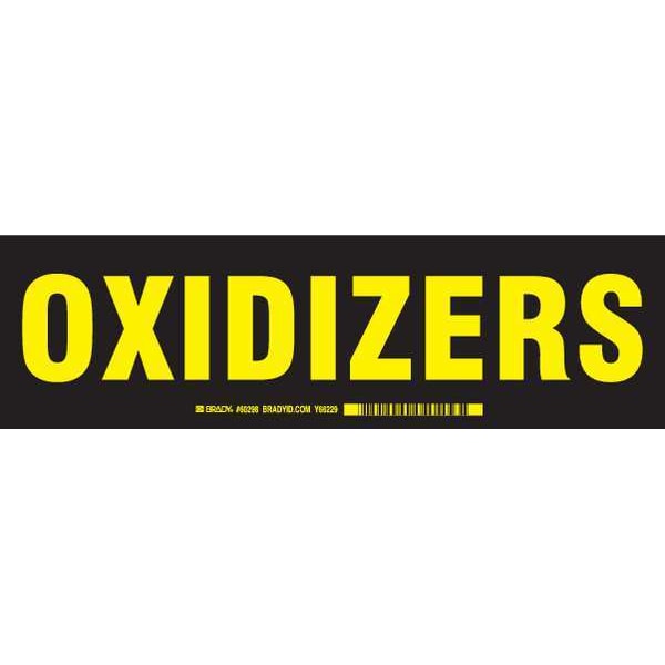 Brady Cabinet Label, 3-1/2 In. H, 12 In. W, 60298 - 60298
