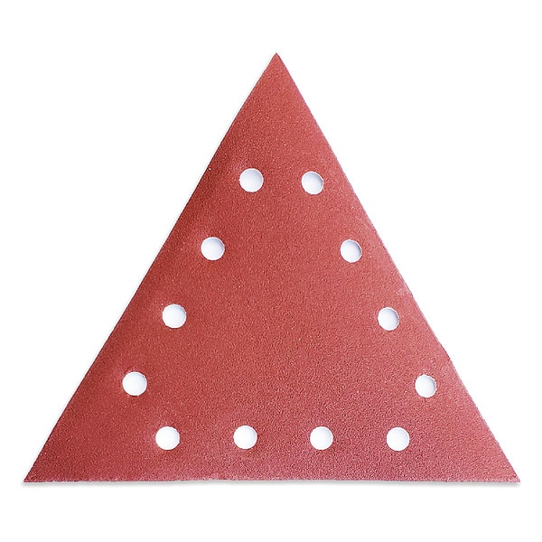 Bn Products Usa Drywall Sanding Triangle, 12 Hole, Aluminum Oxide, 150 Grit, Coated Type, SDT - SDT-150/10