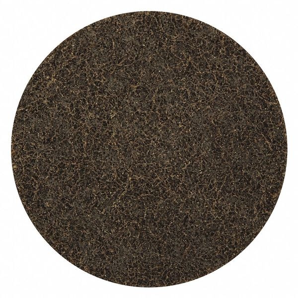 Zoro Select Hook-and-Loop Surface Conditioning Disc, 5" Dia, Non-Vacuum, Aluminum Oxide, 40 Grit, Surface Prep - 78072775320