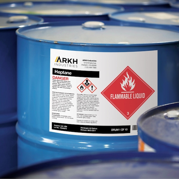 Avery 8-1/2" x 11" GHS Chemical Labels for Laser Printers, 500 labels/500-sheets - 7278260507