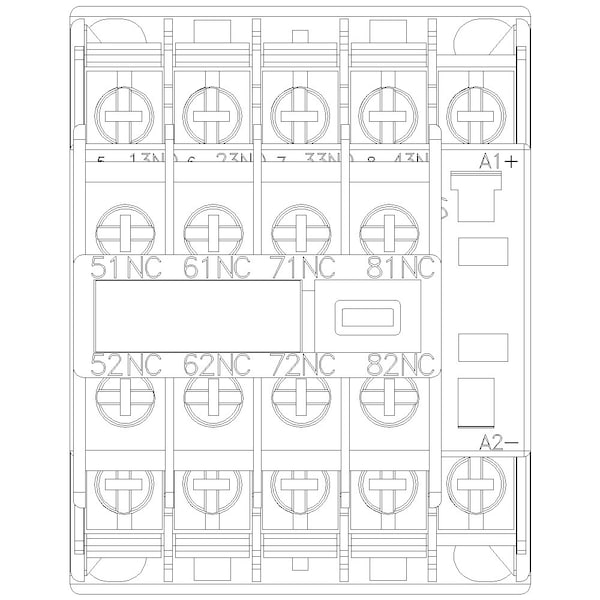 Relevador de control IEC Siemens, 4NA/4NC, 125V DC, 10A - 3RH22444BG40.