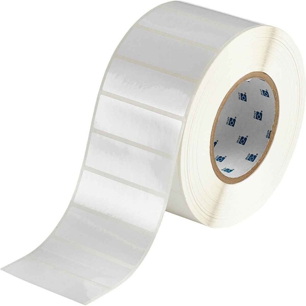 Brady Removable Glossy Polyester Labels 1 in H x 3 in W White 3000/RL - THT-18-533-3