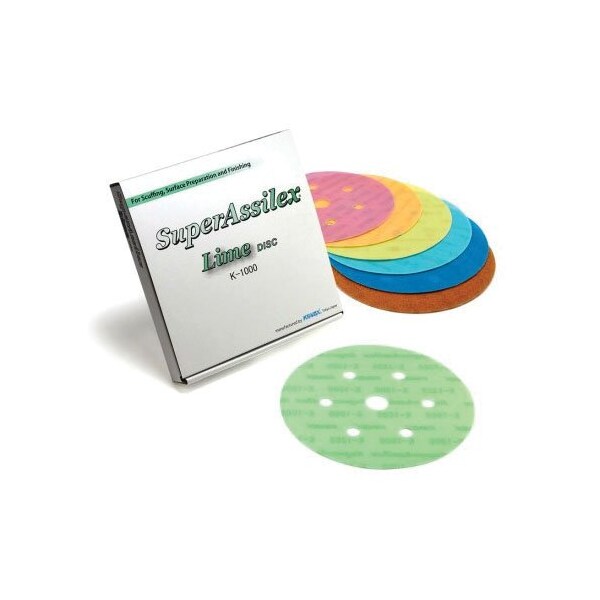 Eagle Abrasives Super Assilex Discs 7Holes- Peach, K-15005, 25PK - 193-2545