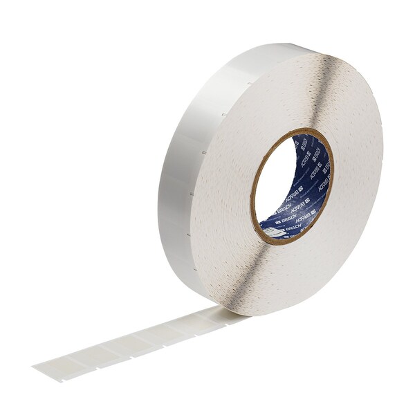 Brady Self-Laminating Vinyl Wrap Around Labels Bulk for A6200 Printer 1in x 1in - BA62-2-427