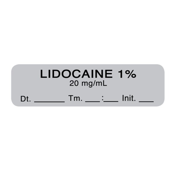 Nevs Lidocaine 20mg/ml 1/2" x 1-1/2" Gray w/Black - SANTW-0084