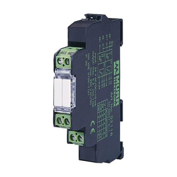 Murr Elektronik MIRO 12.4 24V-2S RELÉ DE SALIDA, EN: 24 VCA/VCC - SALIDA: 250 VCA/VCC 6 A, 2 NA - 52104