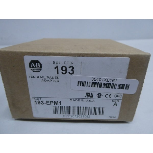 Adaptador de riel DIN/panel para piezas y accesorios de relevador - 193-EPM1