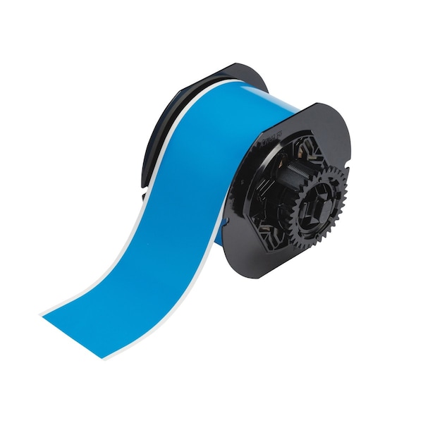 Brady All Weather Permanent Adhesive Vinyl Label Tape for B30 Printers 2.25in LT Blue - B30C-2250-595-LB