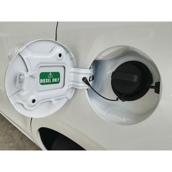 Fuel Stickers Diesel Only Sticker, Fuel Can & Outdoor Power Equipment, Hvy-Dty, Green/White, 2''x1'', 48PK - Z-2X1DG-48PK