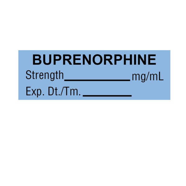 Nevs Tape, Buprenorphine, Strength_mg/ml Exp., DT 1/2x1-1/2 Blue w/Black - VW-0127
