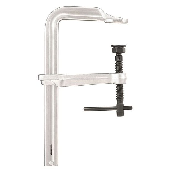 Westward 12 in Bar Clamp, Steel Handle and 6 7/8 in Throat Depth - 10D566