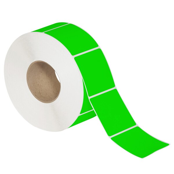 Tape Logic 2 x 3in Fluorescent Green Thermal Transfer Labels, 8PK - THL143GN