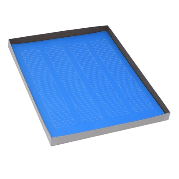 Globe Scientific Label Sheets, Cryo, 38x6mm, for Microplates, 20 Sheets, 156 Labels per Sheet, Blue, 3120PK - LCS-38X6B