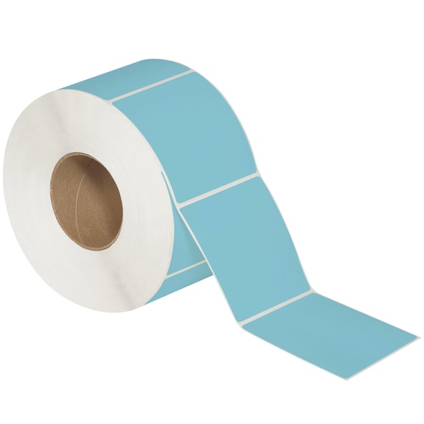 Tape Logic 4 x 4in Blue Thermal Transfer Labels - THL139BE