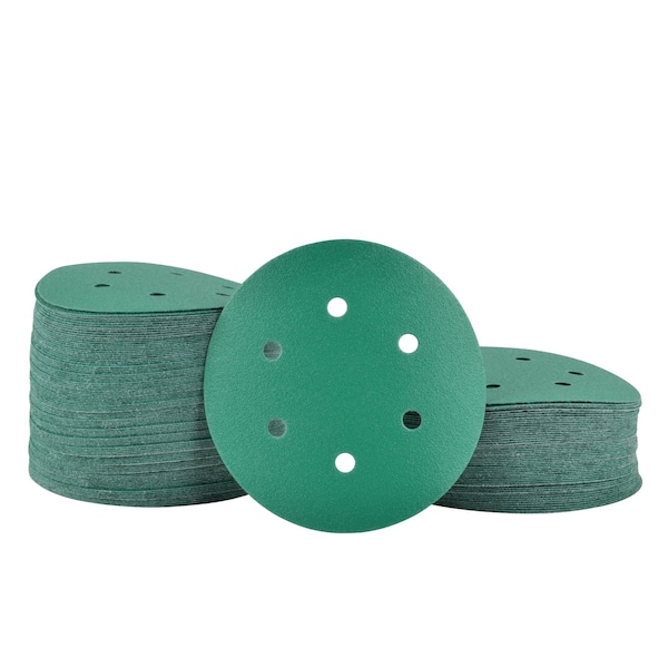 Legit Grit 6 inch Sand paper Disc, 6-Hole, 150 Grit, 150PK - LG6-6150-150