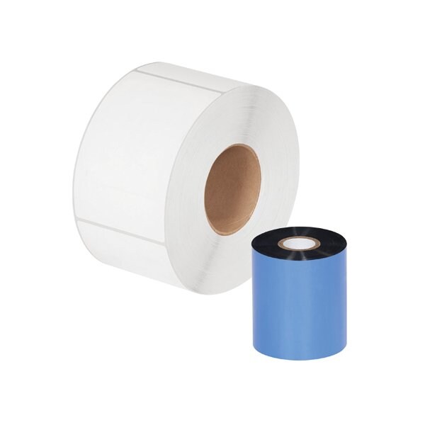 Bsc Preferred 3.27'' x 1476' Black Zebra Thermal Transfer Ribbons - Wax, 24PK - BUY00015008