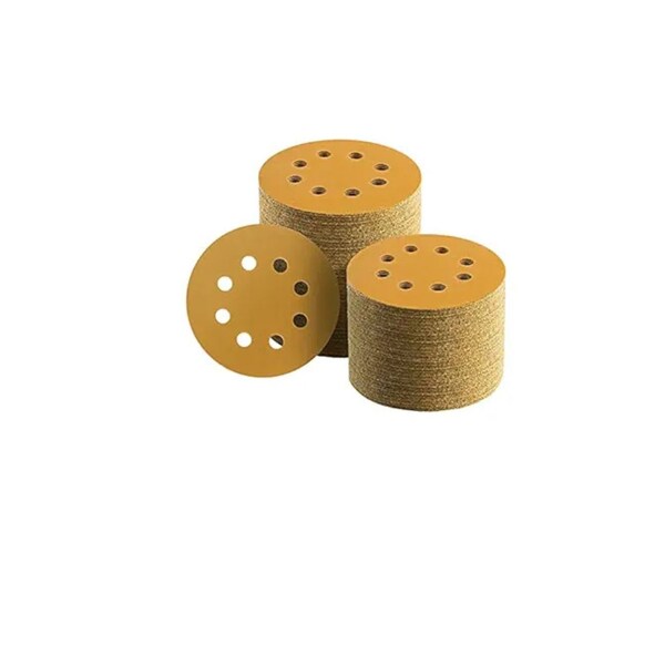 Indasa Usa Rhynogrip Series Solid Sanding Disc, 5 in Dia, 320 Grit, Aluminum Oxide Abrasive, 50PK - 7500F-320