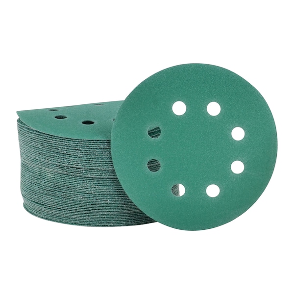 Legit Grit 5 inch Sand paper Disc, 8-Hole, 150 Grit, 50PK - LG5-8150-50