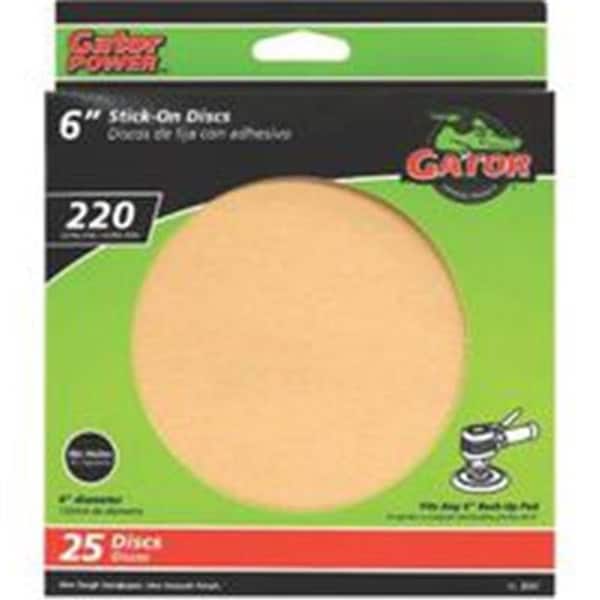 Gator Finishing Ali Industries 6In Gold Stick-On Disc 220# 3241 - 9988932