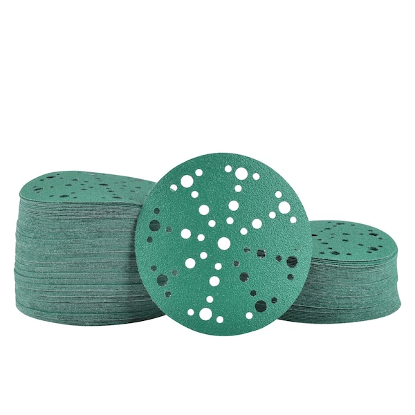 Legit Grit 6 inch Sand paper Disc, 49-Hole, 80 Grit, 150PK - LG6-4980-150