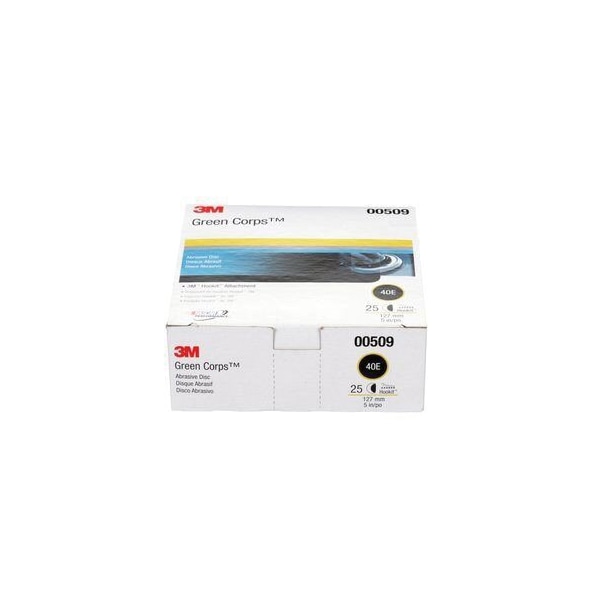 3M 3M Hookit Paper Disc 751U, 00509, 5 inxNH, Die lb 500X, 40 E wt5, 25PK - 7000120358