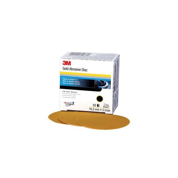 3M 3M Hookit Gold Disc, 00914, 3 in, P320A, 50PK - 7000119684