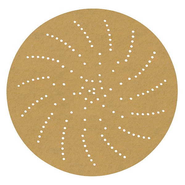 3M Hook-and-Loop Sanding Disc, 6 in Dia, Non-Vacuum, Aluminum Oxide, P400 Grit, Coated Type, 236U - XA012057833