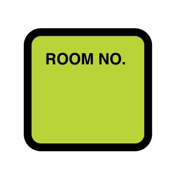 Nevs Printed Chart Labels - Room No 1-7/16" x 1-1/2" Chart w/Black - NRBP-S-CHART