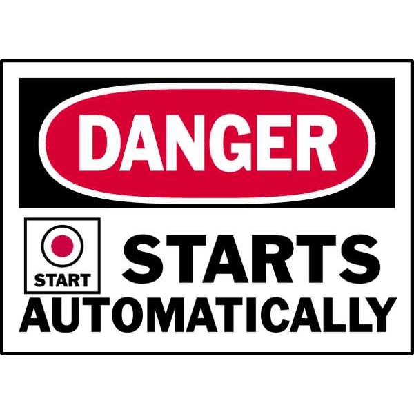 Brady Equipment Label, 5 In. W, PK5, 86201 - 86201