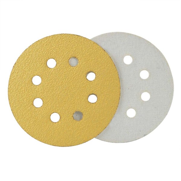 Superior Pads And Abrasives 150 Grit 5 Inch Diameter 8-Hole Hook & Loop Sanding Paper (Ceramic Aluminum Oxide), PK 25 - SD583H