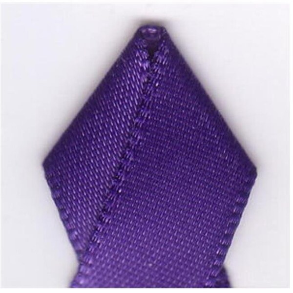 Papilion Papilion R074400160470100Y .63 in. Double-Face Satin Ribbon 100 Yards - Regal Purple - R074400160470100Y