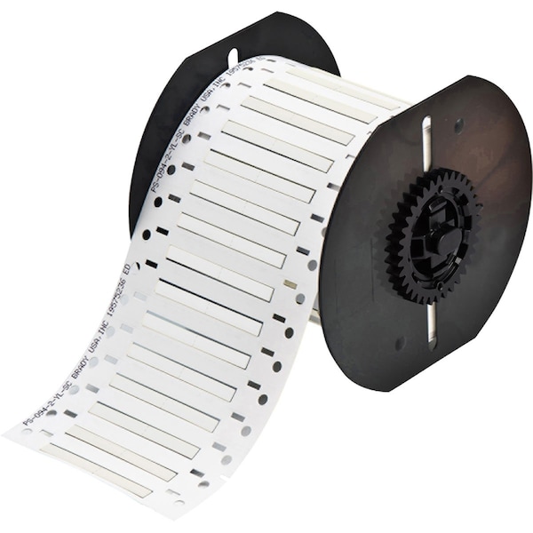 Brady PermaSleeve Heat Shrink Wire and Cable Labels Single-sided for B33 Printers-0.094in Dia x 1in White - B33-94-2-342-2