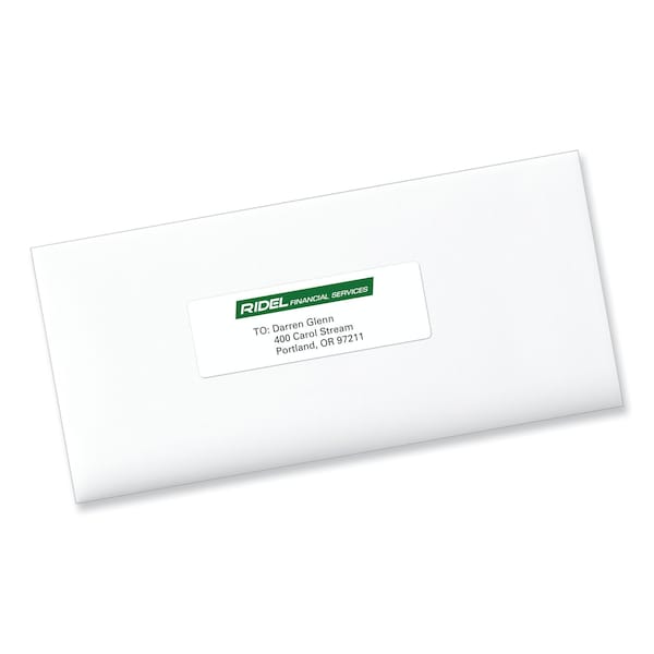 Pres-A-Ply Laser Address Labels, 1 1/3x4, PK1400 - 30602