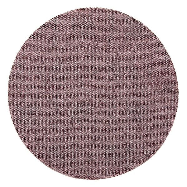 Mirka Mesh Grip, Disc, 6", P240 Grit, PK50, 6" Dia, Thousands of Small Holes, Aluminum Oxide, P240 Grit - 9A-241-240
