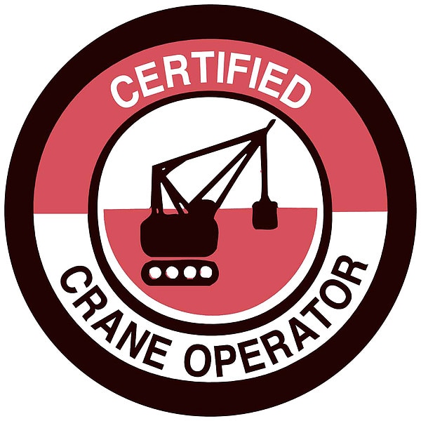 Brady Hard Hat Emblem Labl, 2in. dia., Vinyl, PK4, 42293 - 42293