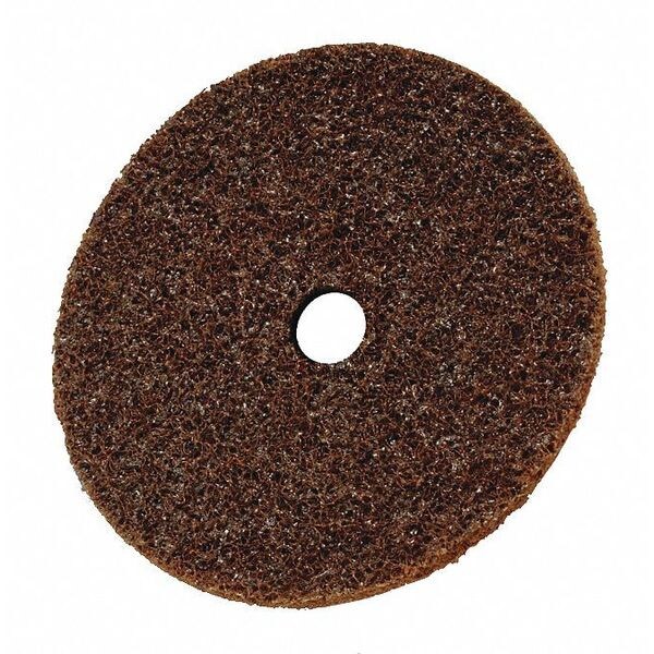 Scotch-Brite Hook-and-Loop Surface Conditioning Disc, 7" Dia, Center Hole, Aluminum Oxide, Not Applicable Grit - 7010364923