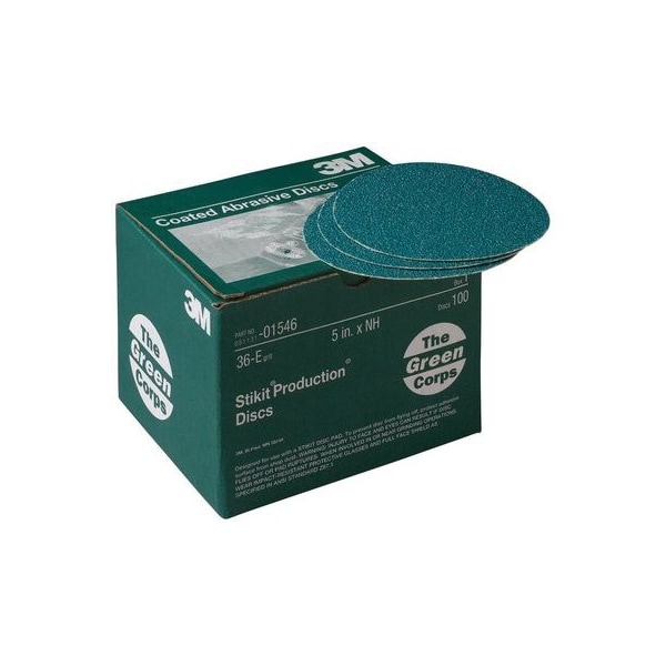 3M 3M Green Corps Stikit Production Disc, 01546, 5 in, 36E, 100PK - 7010309445
