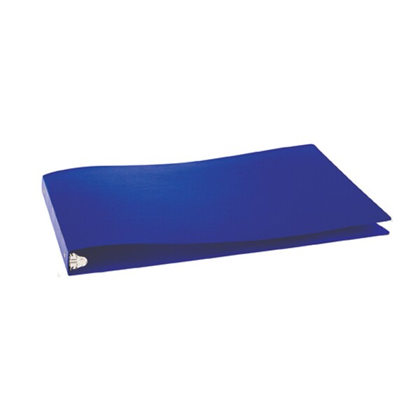 Disco Blue Poly Lid Label Binder 1" Rnd 3 Ring 11.625"HX19"W - 12185