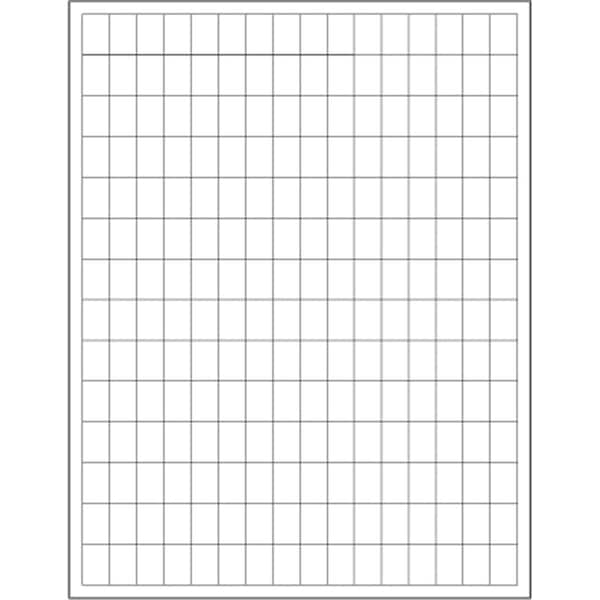 Bondad 0.5 x 0.75 in. White Rectangle Laser Labels, 22400PK - BO2822793