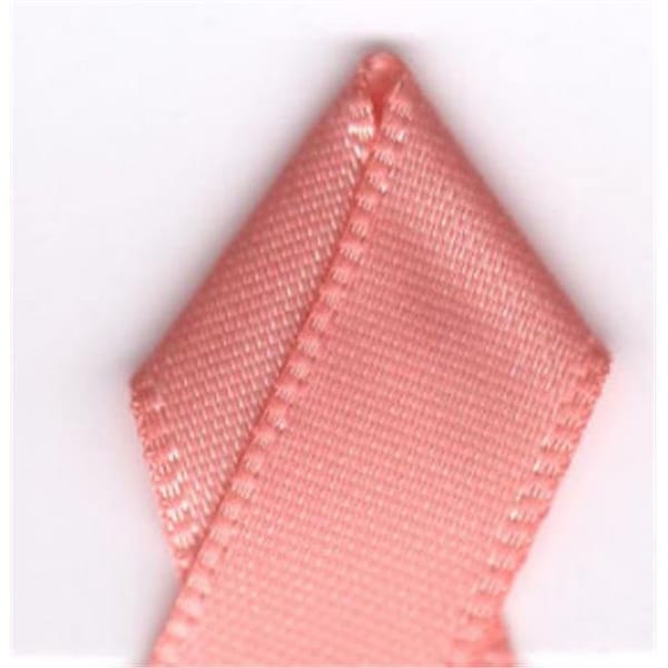 Papilion Papilion R074400060720100Y .25 in. Double-Face Satin Ribbon 100 Yards - Peach - R074400060720100Y