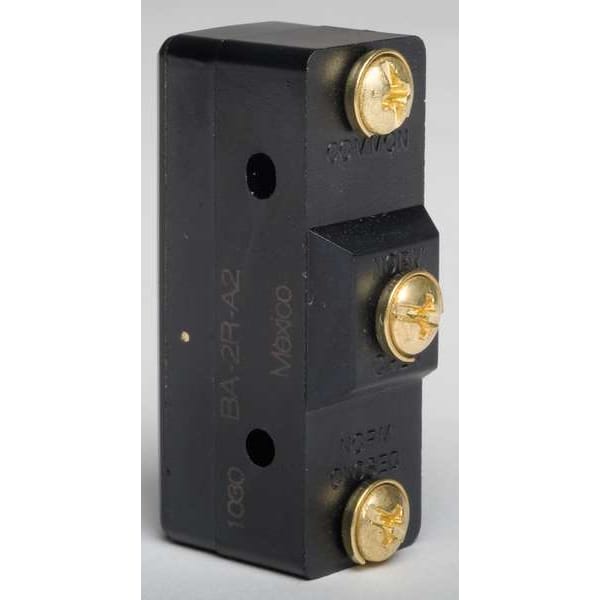 Interruptor de Acción Rápida Industrial Honeywell, Pin, Actuador de Émbolo, SPDT, Calificación de Contacto de 20A @ 480V AC - BA-2R-A2