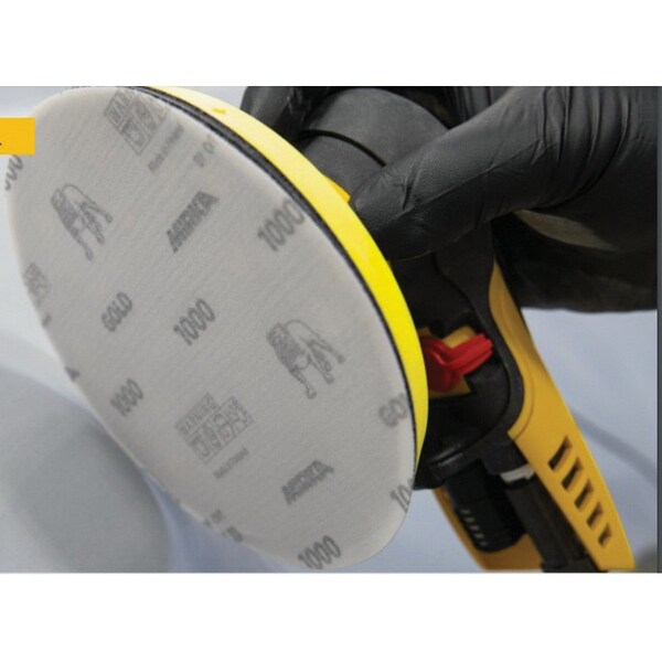 Mirka Abrasives GOLD 6in Grip P2000 Film, 50 Discs/Box, 50PK - 23-6NHF-2000